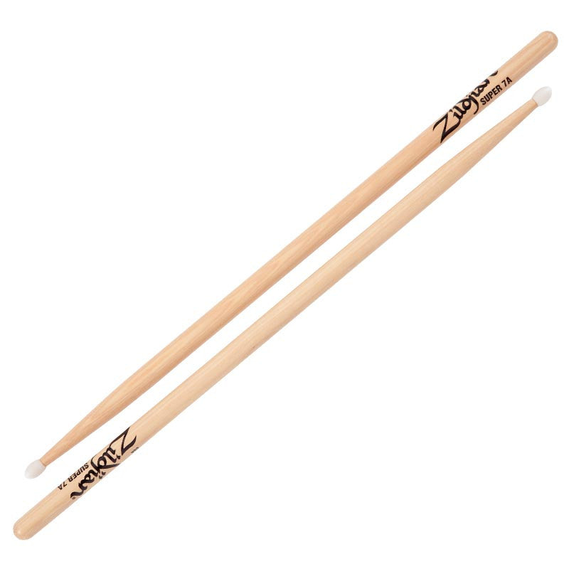Zildjian 7A Nylon Tip Natural Drumsticks