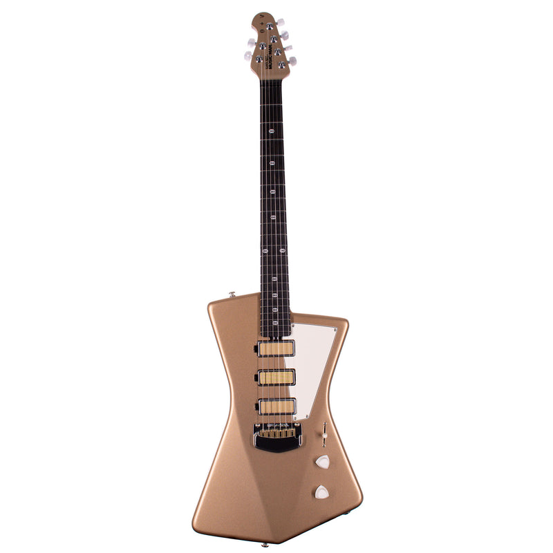 Music Man St. Vincent Goldie Cashmere Electric Guitar, Ebony, With Hard Case