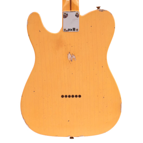 Fender Custom Shop '52 Telecaster Relic, Faded Aged Nocaster Blonde Electric Guitar