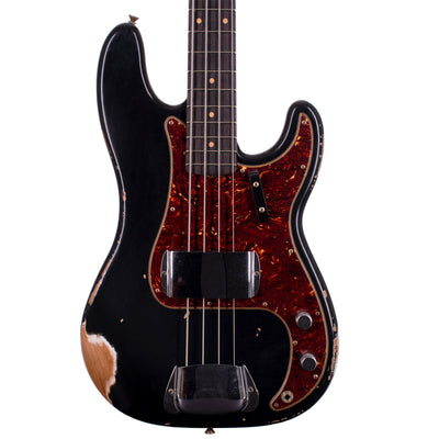 Fender Custom Shop Limited Edition '60 Precision Bass Guitar Heavy Relic, Aged Black