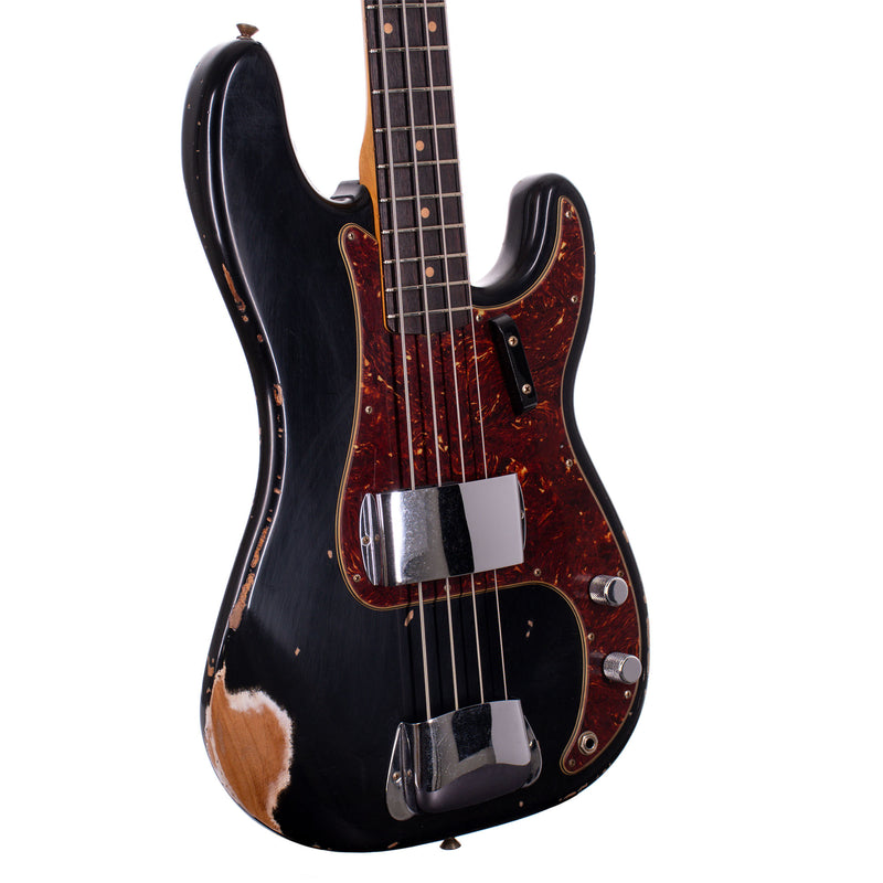 Fender Custom Shop Limited Edition '60 Precision Bass Guitar Heavy Relic, Aged Black