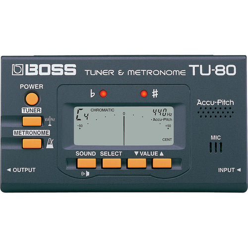 metronome guitar pedal Boss TU-80 Tuner Metronome