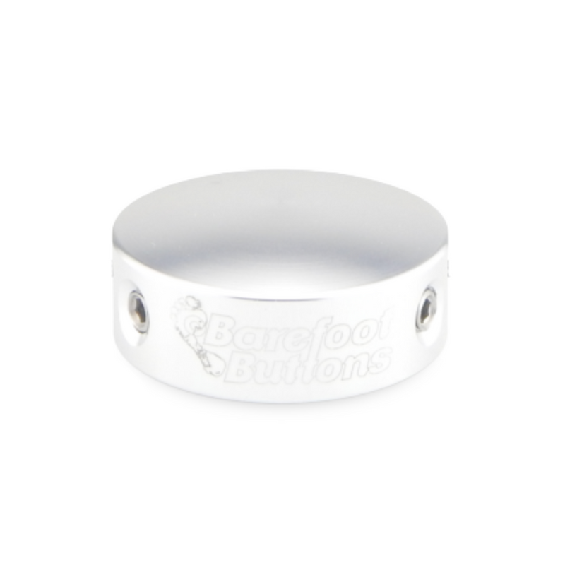 Barefoot Buttons V1 Big Bore Button, Silver