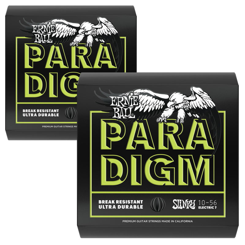 Ernie Ball 2 Pack 10-56 Paradigm Regular Slinky 7 String Electric Strings