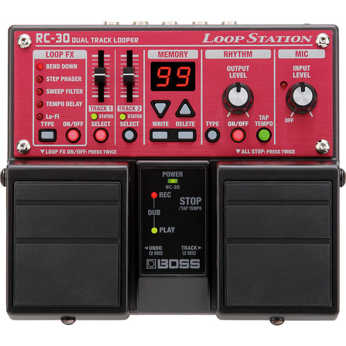 first loop pedal Boss RC-30 Loop Station Pedal