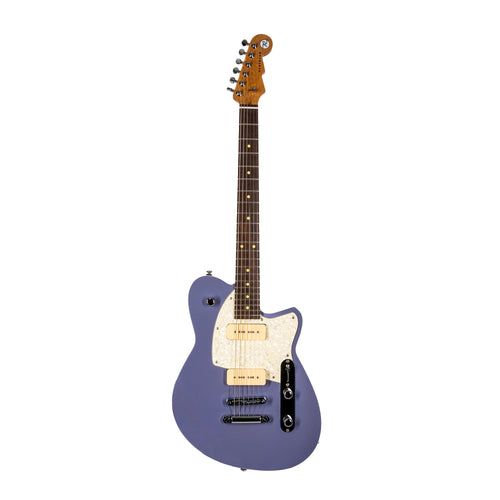 Reverend Charger 290 Electric Guitar, Rosewood, Periwinkle
