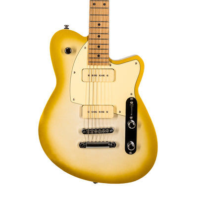 2023 Reverend Charger 290 Electric Guitar, Roasted Maple, Venetian Pearl