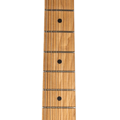 2023 Reverend Charger 290 Electric Guitar, Roasted Maple, Venetian Pearl