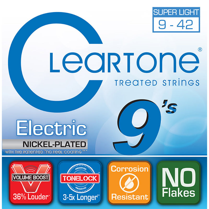 Cleartone .009-.042 Ultra Light Electric Guitar Strings