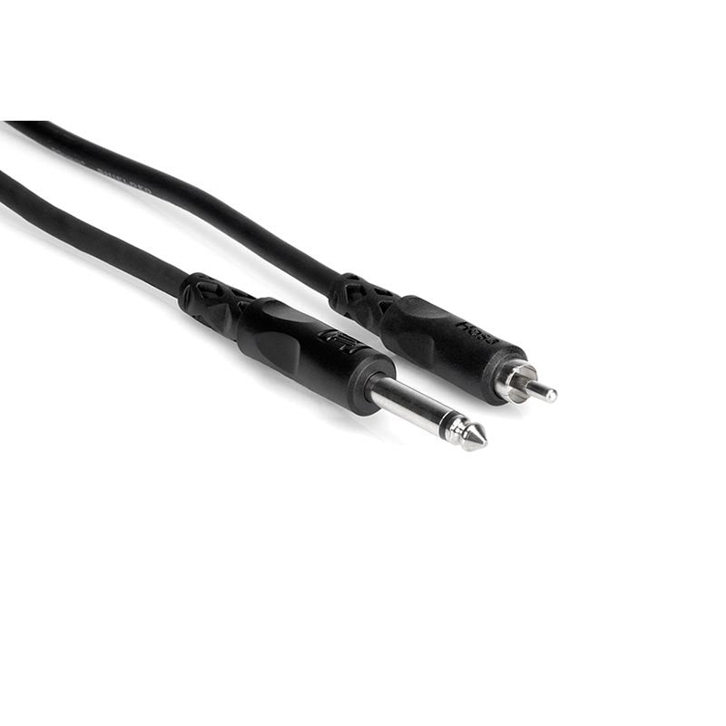 Hosa Cable 1/4" TS - RCA Cable - 10 ft