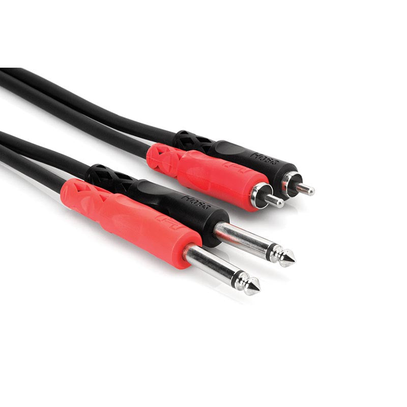 Hosa 2M Dual Cable 1/4" TS - RCA