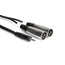 Hosa CYX402M 3.5mm TRS to XLR Male Y Cable - 2M