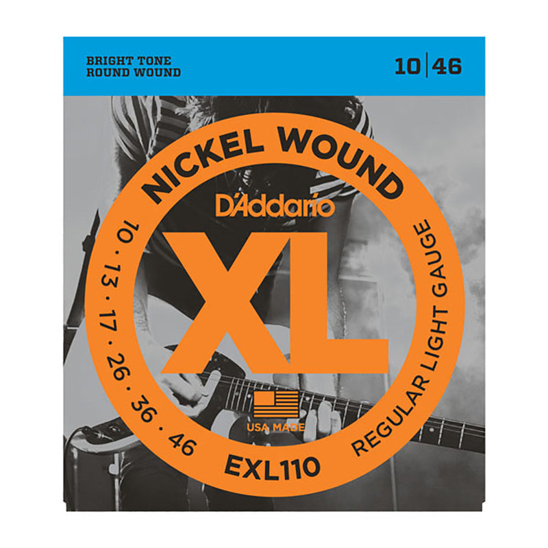 D'Addario 10-46 Nickel Regular Light Electric Guitar Strings