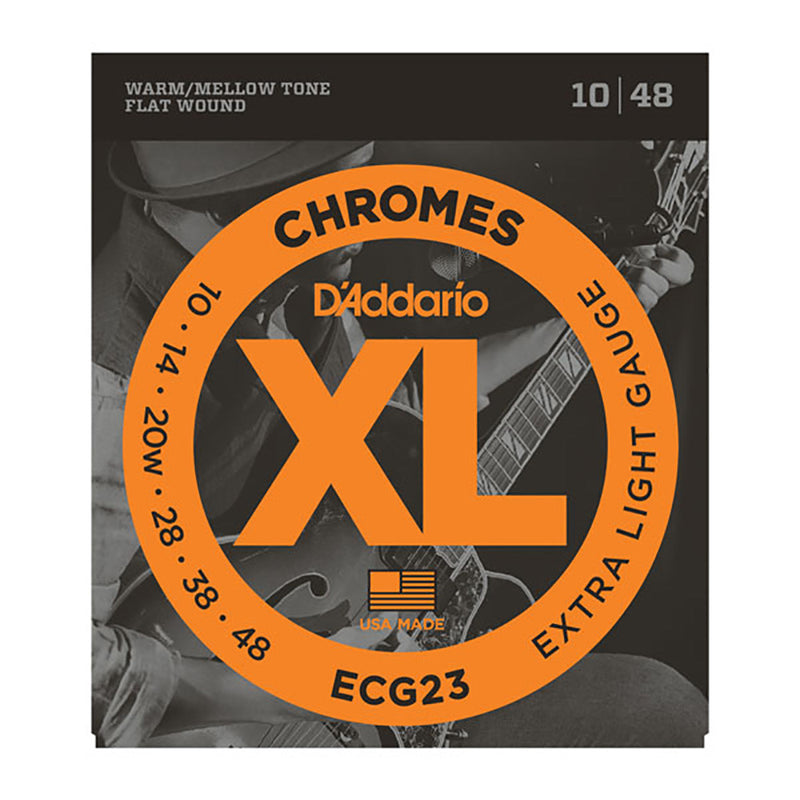 D'Addario 10-48 Chromes Flatwound Electric - Extra Light