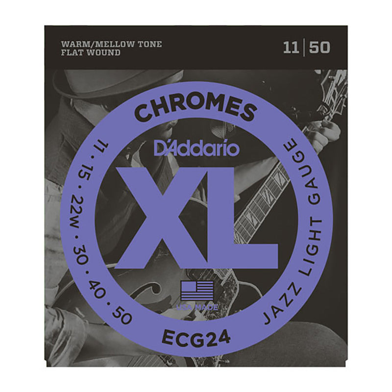D'Addario 11-50 Jazz Light Chromes Electric Guitar Strings