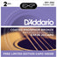 D'Addario 11-52 Phosphor Bronze Custom Light 2Pk. With Free Capo
