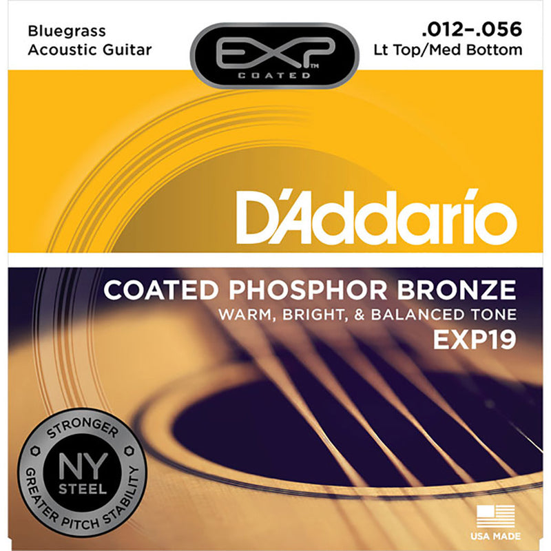 D'Addario 12-56 Light Top/Med Bottom Bluegrass Phosphor Bronze