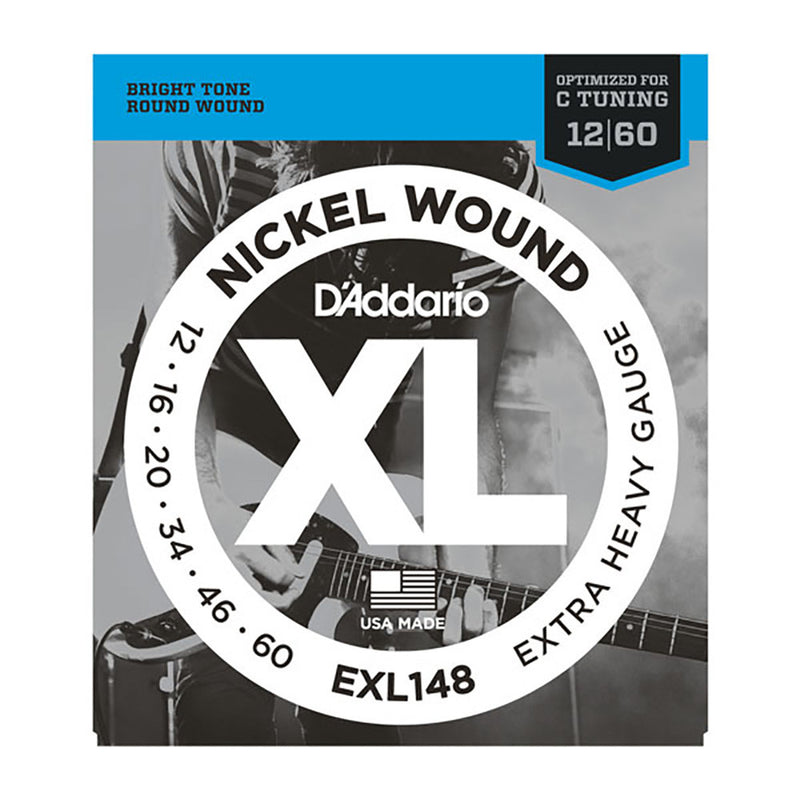 D'Addario 12-60 Extra Heavy Nickel Wound Electric Strings