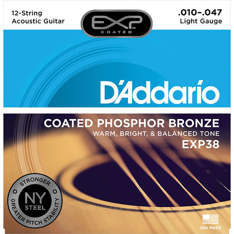 D'Addario 12-String Coated Phosphor Bronze Acoustic