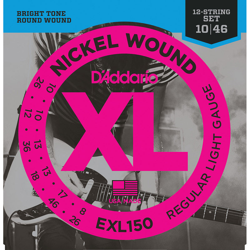 D'Addario 12-String Regular Light Electric