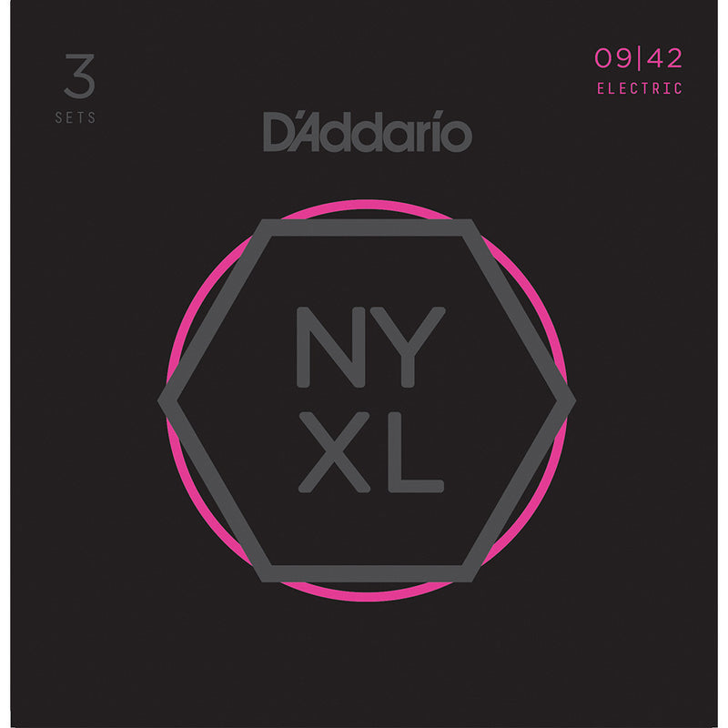D'Addario 3 Pack NYXL Super Light 09-42