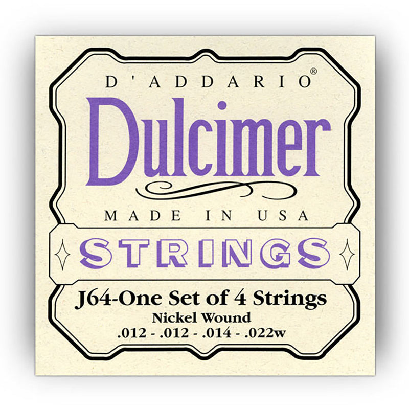 D'Addario Dulcimer 4 String, .012 - .022
