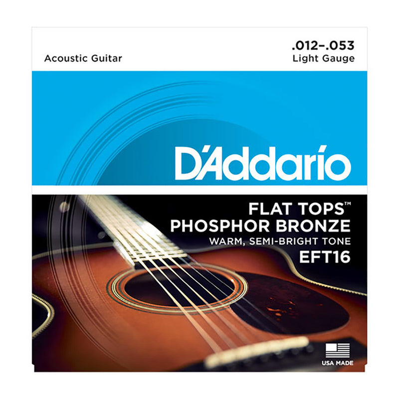 D'Addario Light Flat Top Acoustic