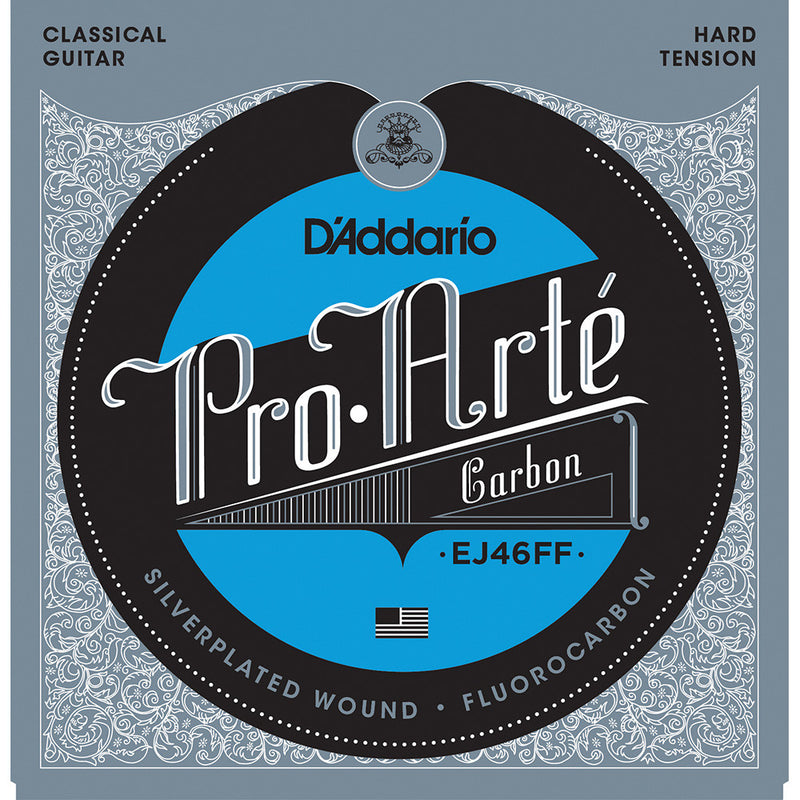 D'Addario Pro-Arte Carbon Classical Strings With Dynacore Basses Hard Tension