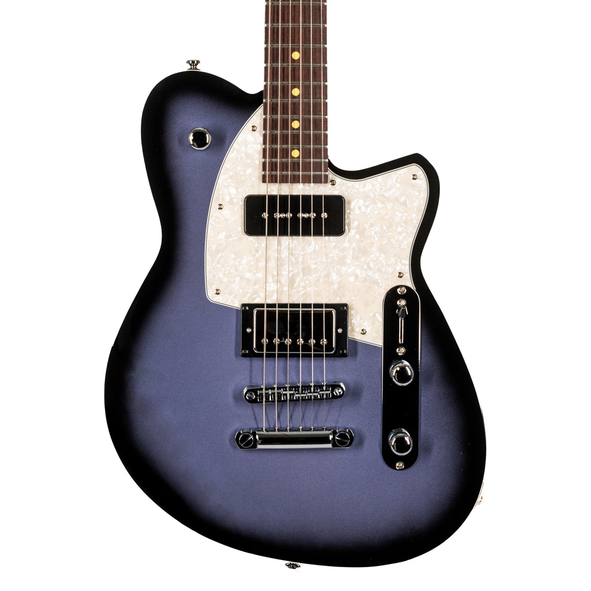 Reverend Double Agent OG Electric Guitar, Rosewood, Periwinkle Burst