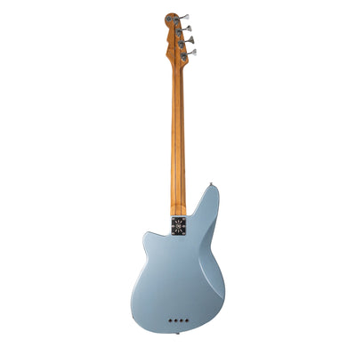 Reverend Decision P Bass Guitar 25th Anniversary Edition, Ebony, Metallic Silver Freeze