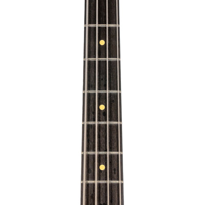 Reverend Decision P Bass Guitar 25th Anniversary Edition, Ebony, Metallic Silver Freeze