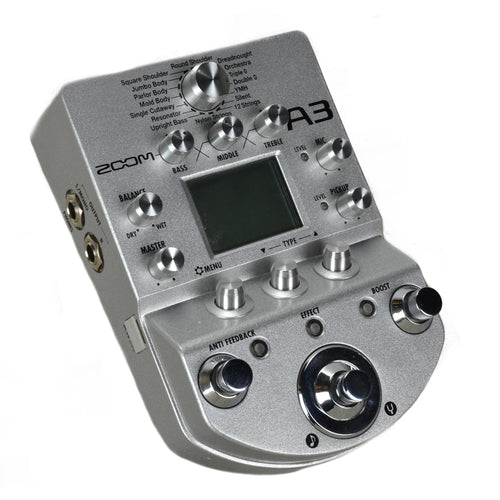 zoom a3 acoustic effects pedal Zoom A3 Acoustic Preamp And Effects