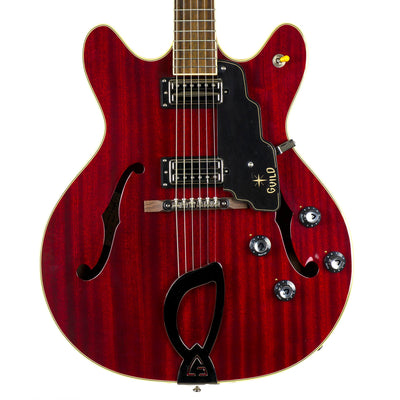 Guild Newark Street Starfire IV Electric - Cherry Red - With Case - Used