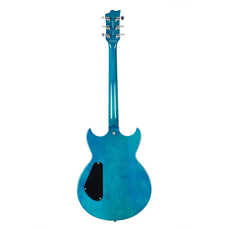 Reverend Manta Ray HB Electric Guitar - Turquoise Flame Maple - Used