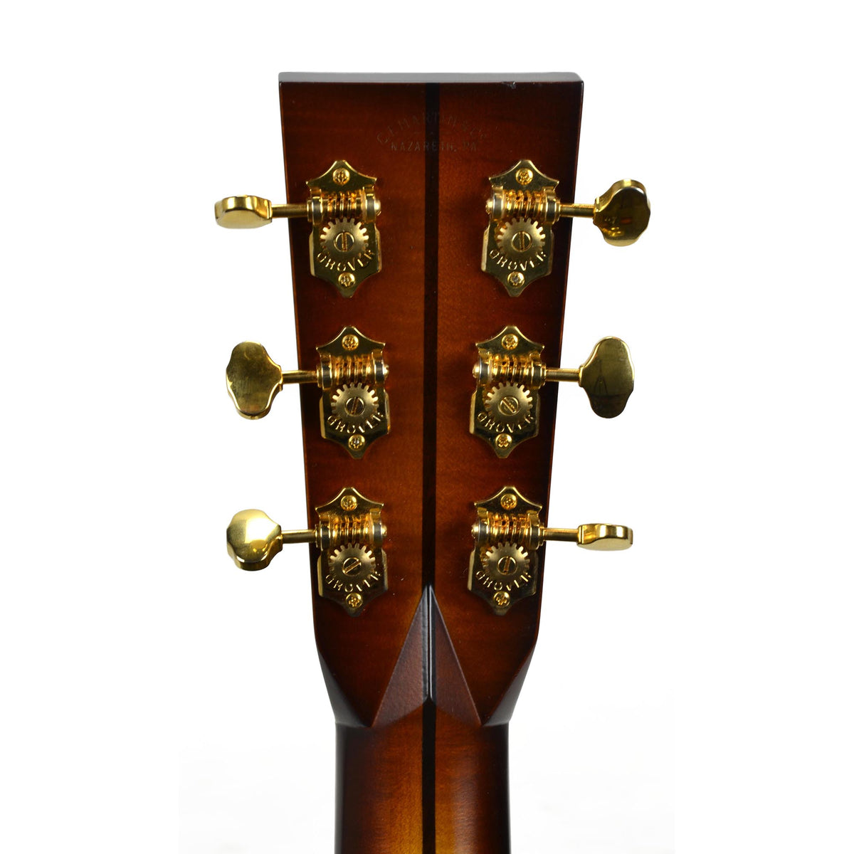 Used Martin Custom Shop 0000 Size 14 Fret Venetian Cutaway Ambertone Top