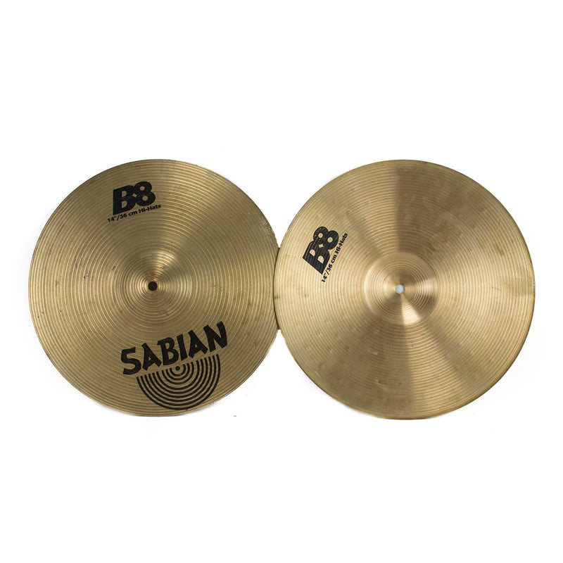 Sabian 14" B8 Hi Hats - Pair - Used