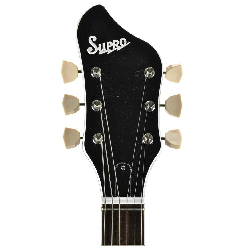 Supro Americana Series Coronado II Vibrato Guitar - Jet Black - Used