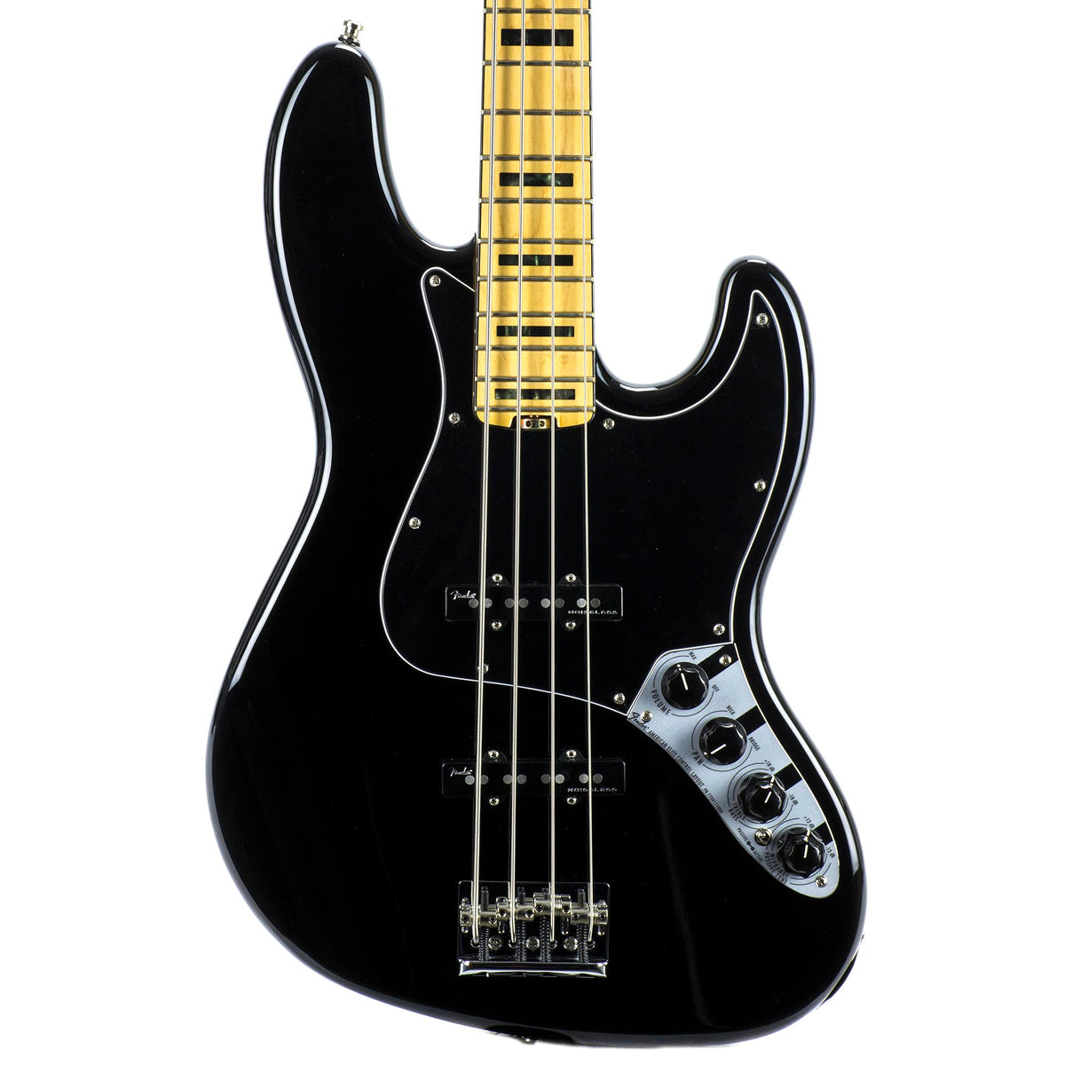 Fender American Elite Jazz Bass - Maple Fingerboard - Black - Used