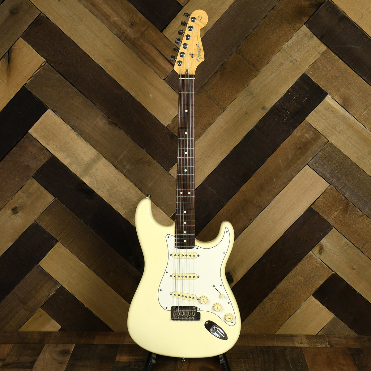 Fender American Standard Strat Olympic White With OHSC - Used
