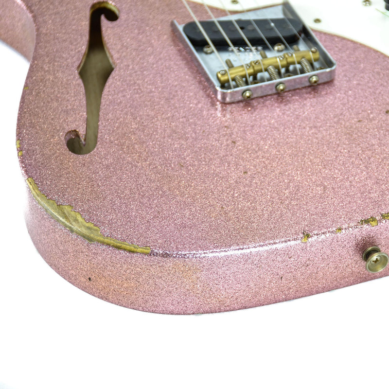 Fender Custom Shop 50s Thinline Relic 2017 NAMM Limited - Champagne Sparkle