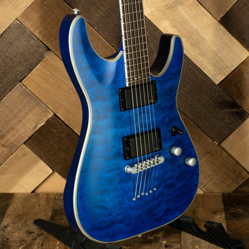 Schecter 2021 C1 Platinum Blue Stain - Used