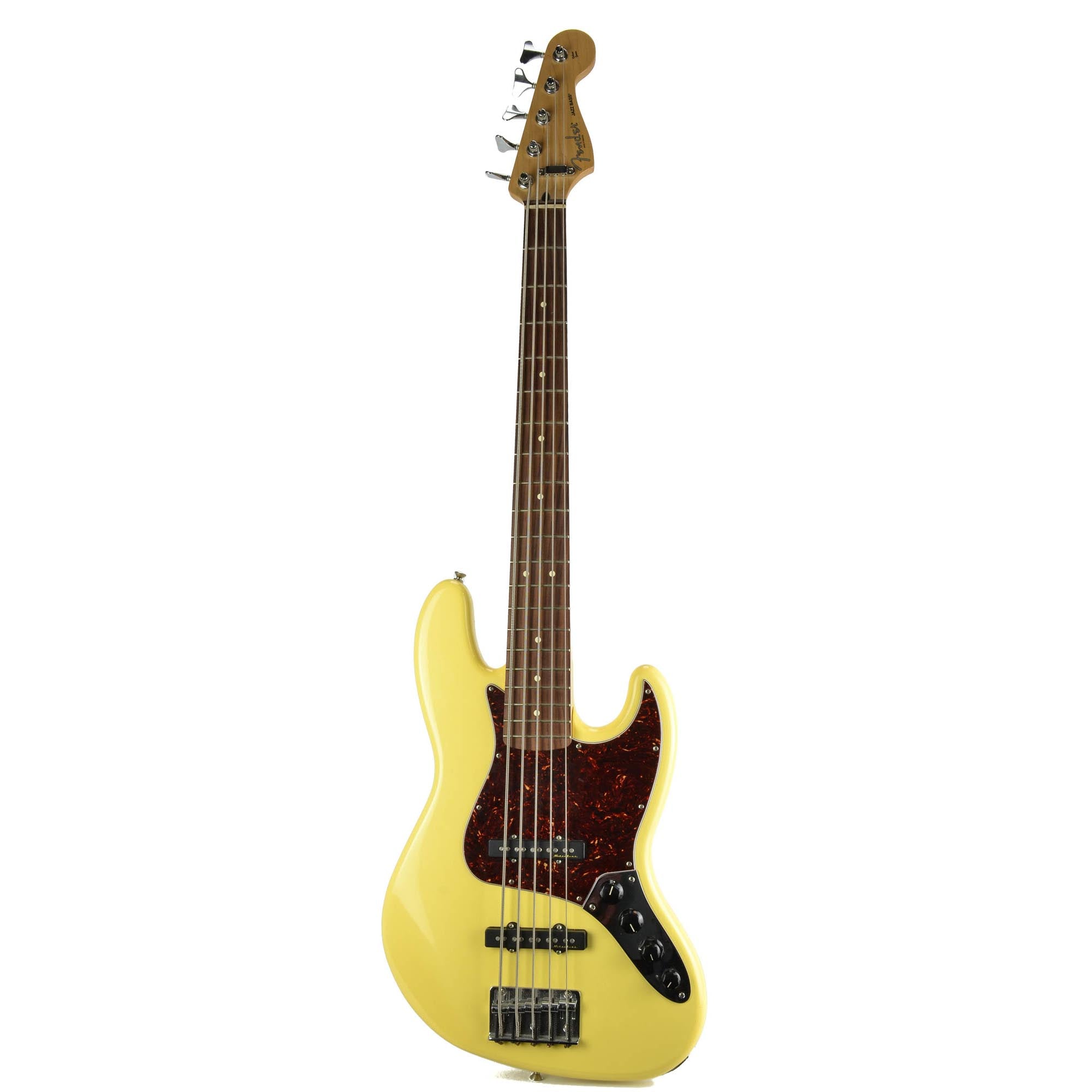 【わー】Fender Deluxe Active Jazz Bass Fender Deluxe Active Jazz Bass V White - Used – Russo Music