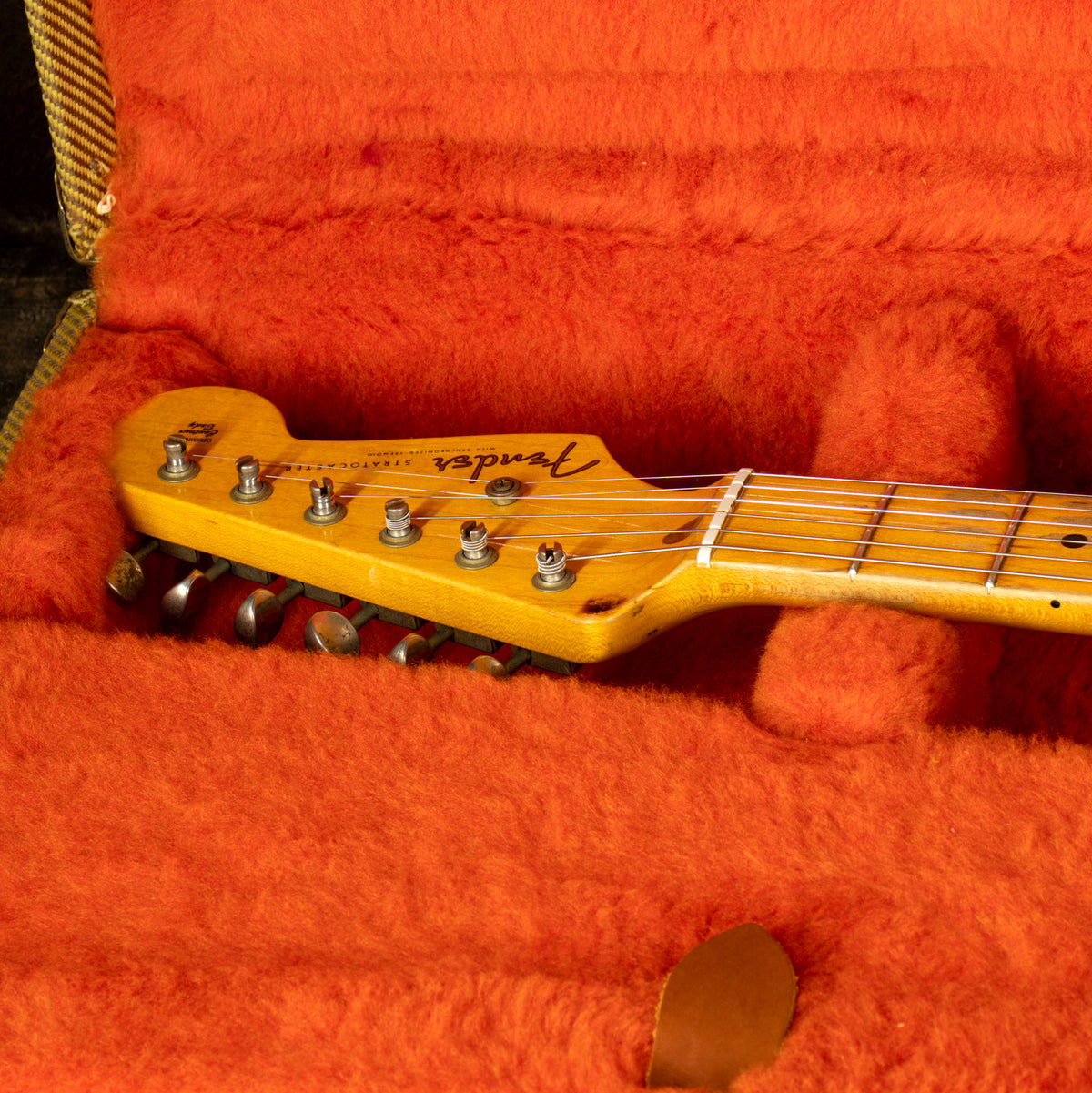 Fender Custom Shop 2013 '55 Stratocaster, Fiesta Red Over Sunburst With OHC - Used