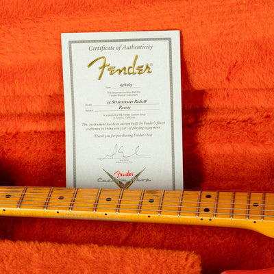 Fender Custom Shop 2013 '55 Stratocaster, Fiesta Red Over Sunburst With OHC - Used