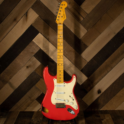 Fender Custom Shop 2013 '55 Stratocaster, Fiesta Red Over Sunburst With OHC - Used
