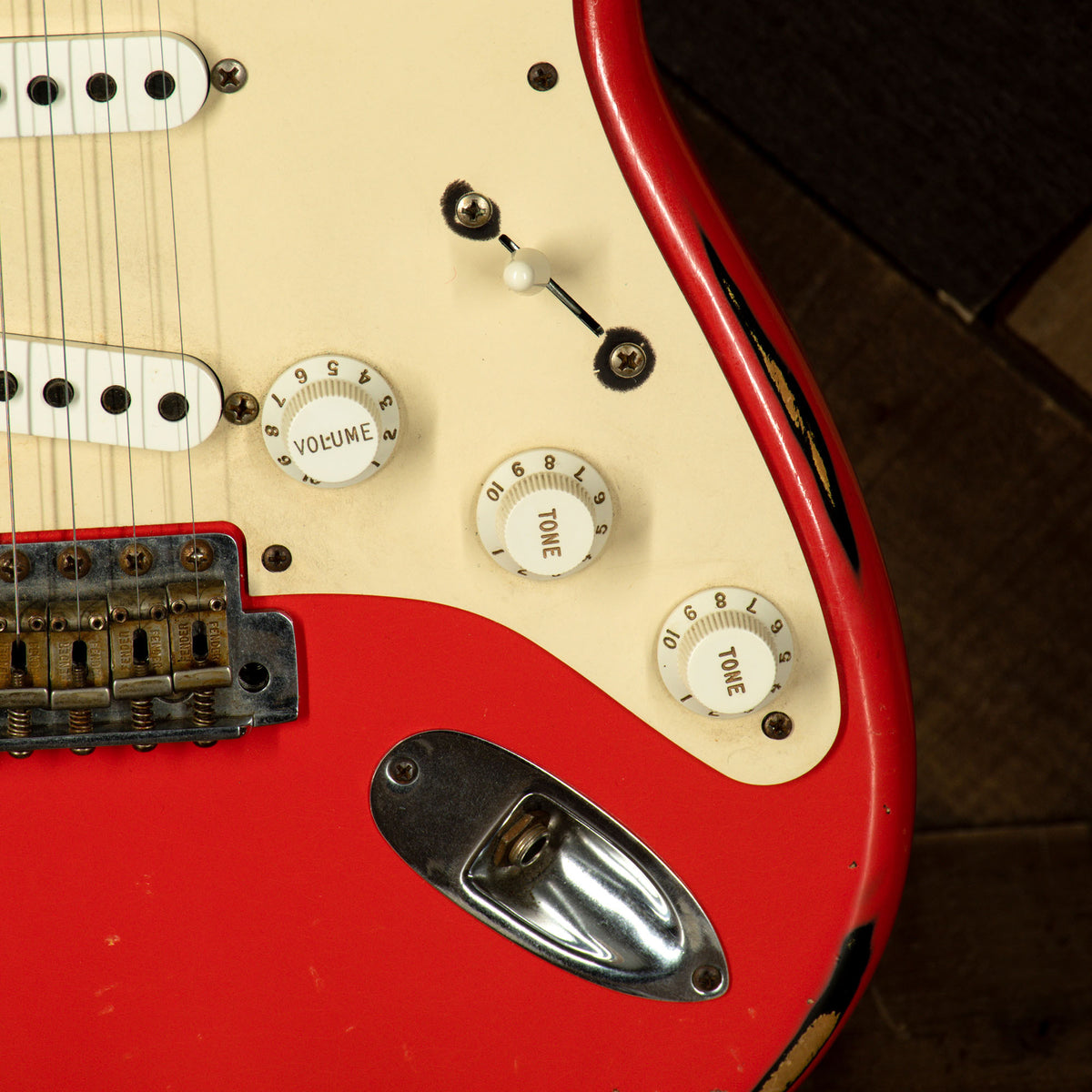 Fender Custom Shop 2013 '55 Stratocaster, Fiesta Red Over Sunburst With OHC - Used