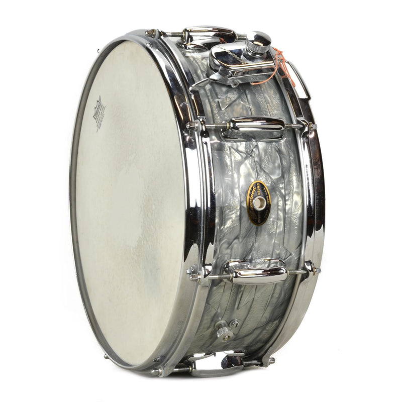 Lawton Drums Custom Built 5 1/2" X 14" Snare - Light Blue Pearl - Used