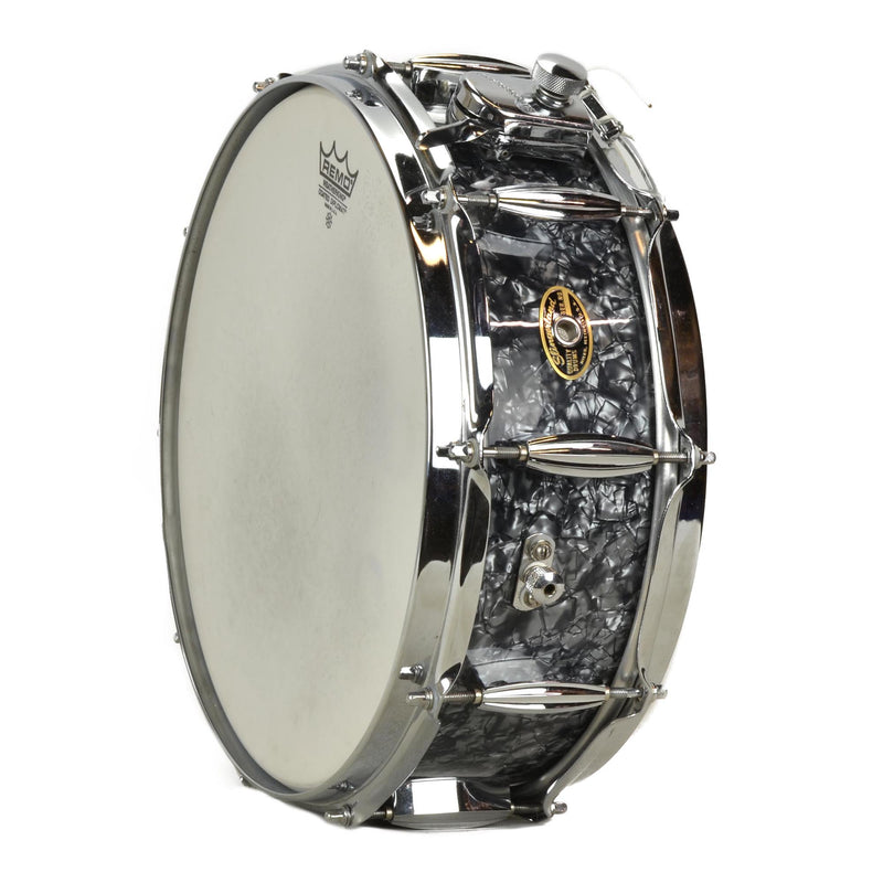 Lawton Drums Custom Built 5" X 14" Snare - Black Diamond Pearl - Used