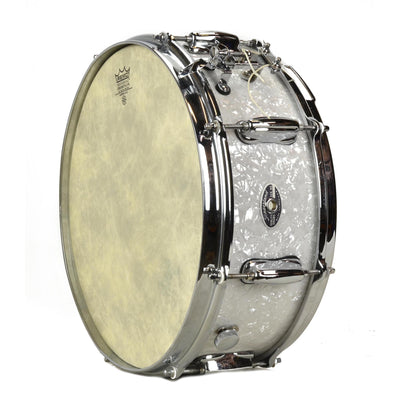 Slingerland 5 1/2" X 14" Rewrap Snare - White Marine Pearl - Used