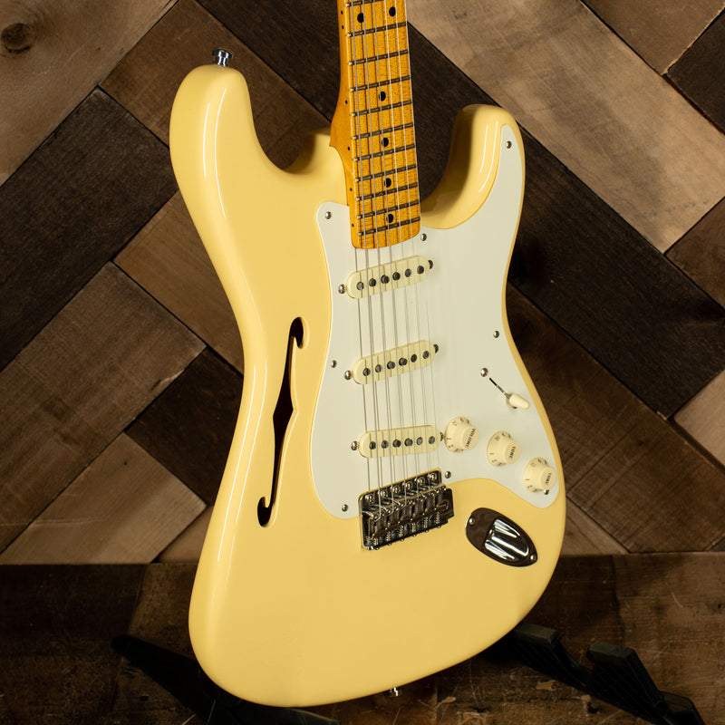 Fender 2019 Eric Johnson Thinline Stratocaster Vintage White With OHC - Used